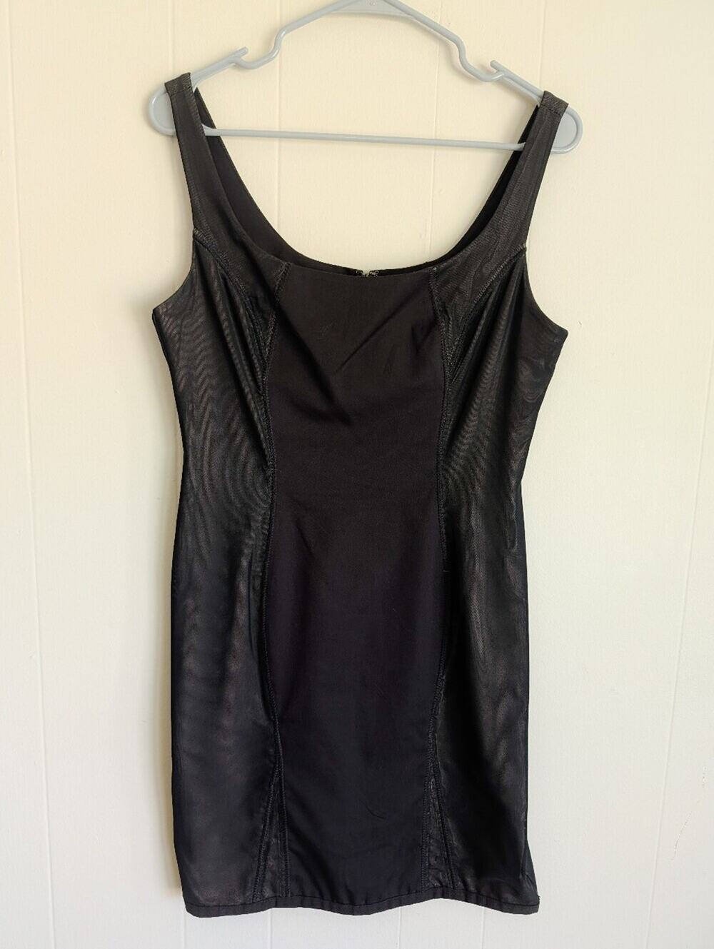 BCBGeneration Black Scoopneck Mini Dress